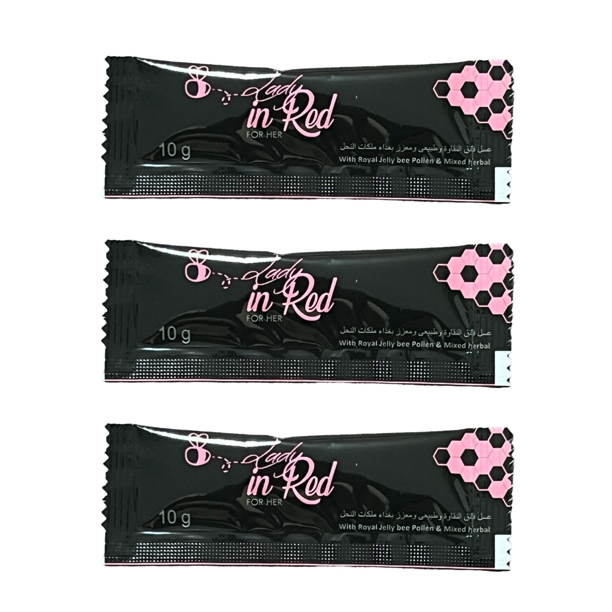 Miel pour les femme Lady in Red Honey 3 stick de 10g