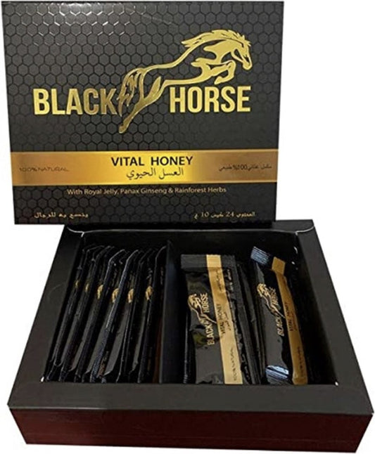 Miel black horse x 24 stick ( pour hommes)